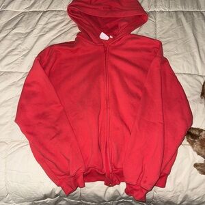 Aritzia Vibrant Red Hoodie